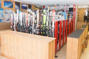 ensemble des skis de location