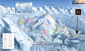 Plan des pistes de ski du Grand Bornand
